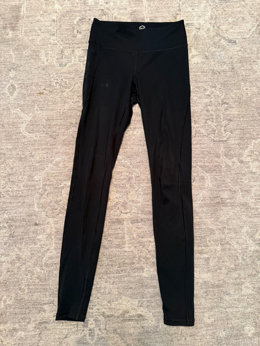 Under Armour Women’s Rush Black Athletic Leggings Small Tall Long